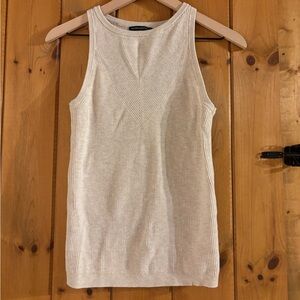 Banana Republic Cream Ribbed Tank Top